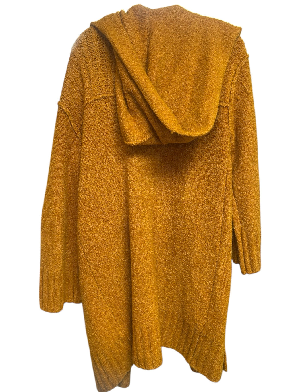 NWT FREE PEOPLE SNOW ANGEL DUSTER CARDI GOLDENROD HOODED SIZE SMALL