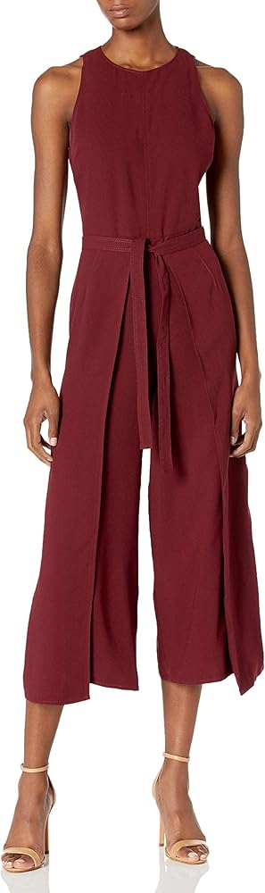 NWT JOIE MAIRED RED WIDE LEG SLEEVELESS JUMPSUIT SIZE 10
