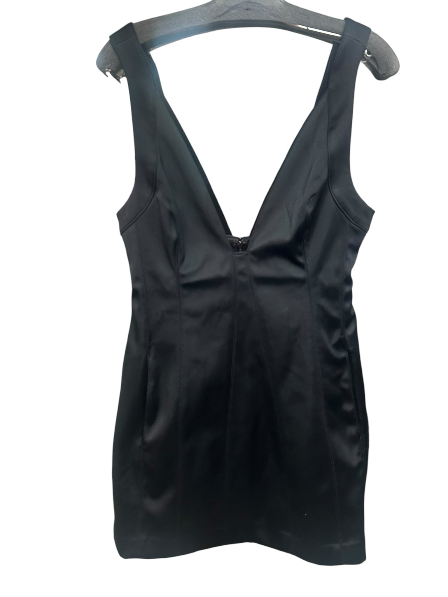 NWT ANTHROPOLOGIE BLACK PLUNGE SATIN MINI DRESS SIZE 6 WEARHOUSE CONSIGNMENT NWT ANTHROPOLOGIE BLACK PLUNGE SATIN MINI DRESS SIZE 6 WEARHOUSE CONSIGNMENT