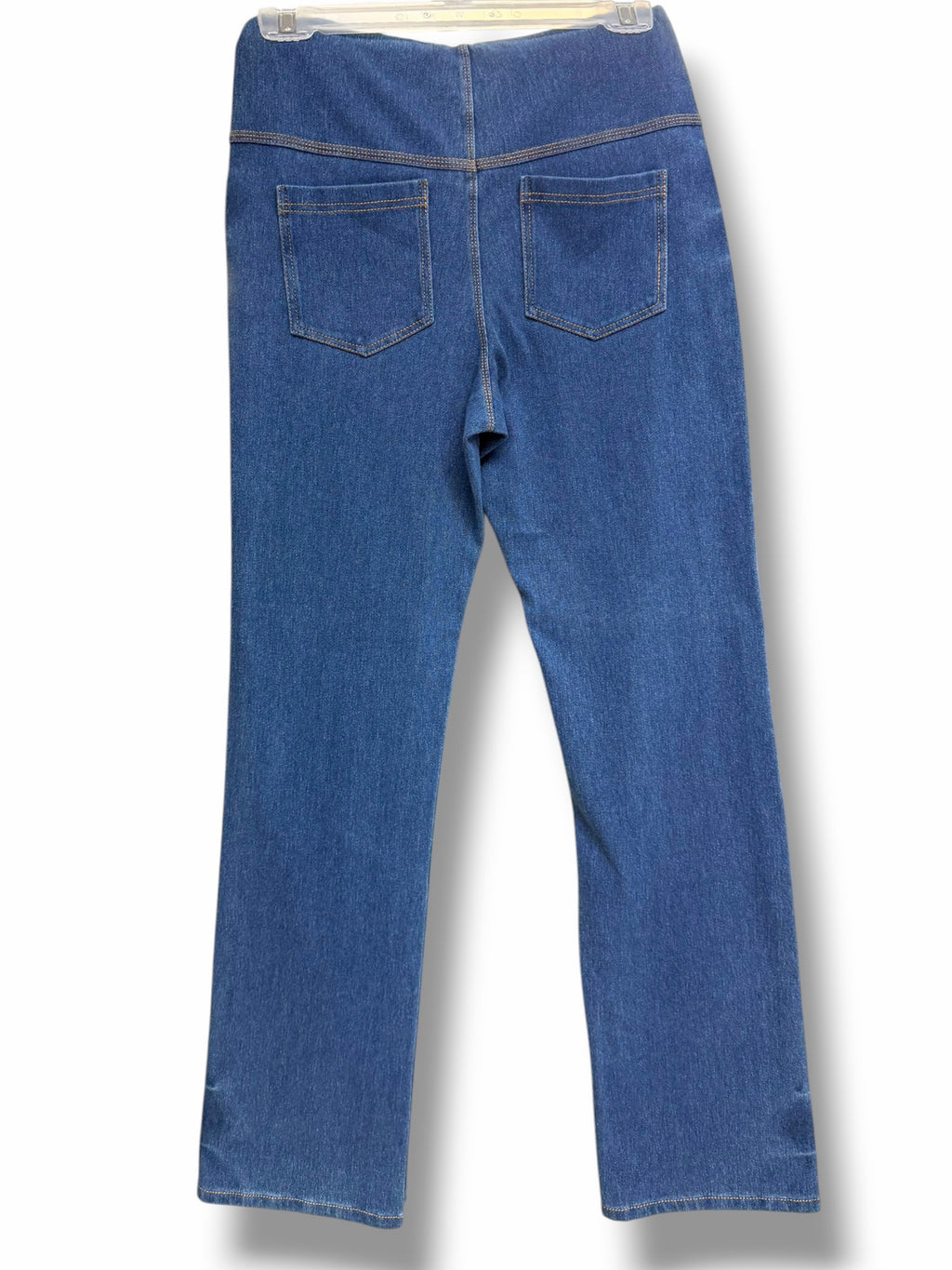 NWT LYSSE STRETCH SMOOTHING MID WASH TROUSER JEANS SIZE MEDIUM