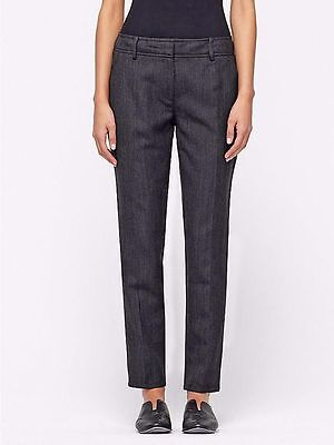 EILEEN FISHER NWT EILEEN FISHER FLORENTINE WOOL LINEN BLEND TAPERED TROUSER SIZE: 12P