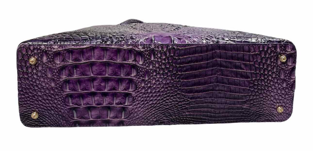 BRAHMIN ELAINE ULTRAVIOLET OMBRE MELBOURNE SATCHEL COLOR PURPLE