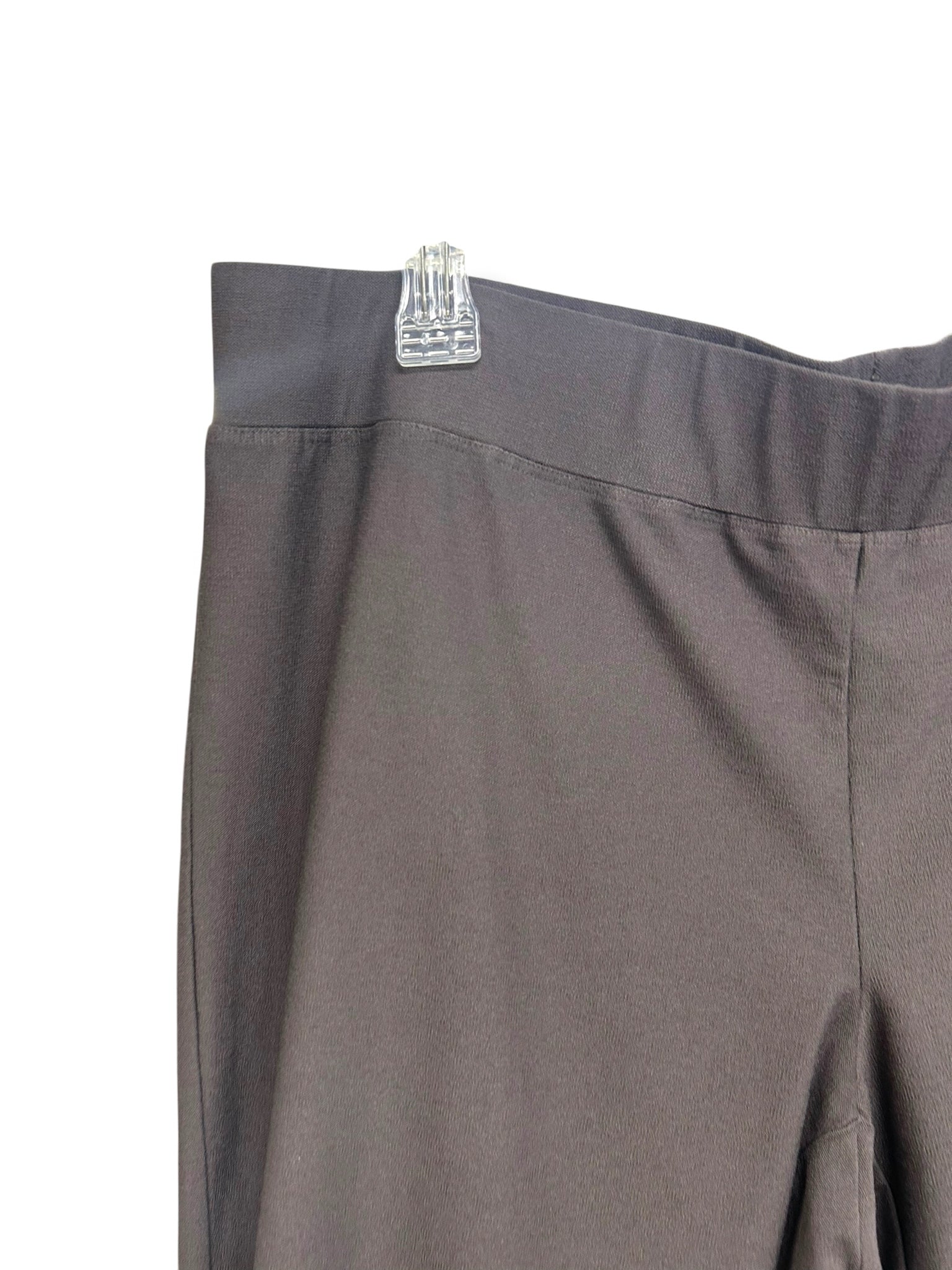 NWT EILEEN FISHER WASHABLE STRETCH CREPE PULL ON RYE PANTS SIZE LARGE