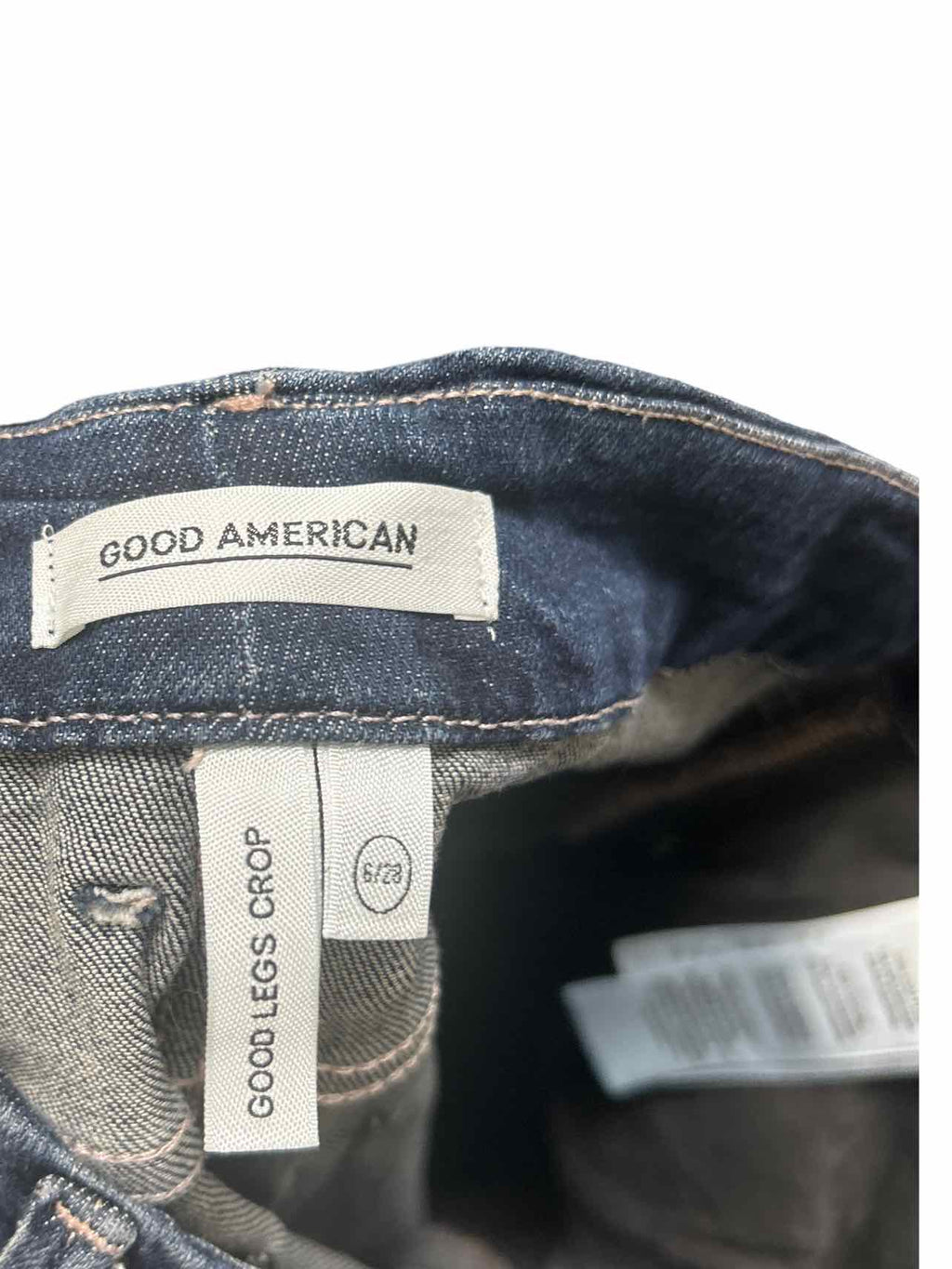 GOOD AMERICAN GOOD LEGS CROP HIGH RISE SKINNY JEAN B260 SIZE: 6