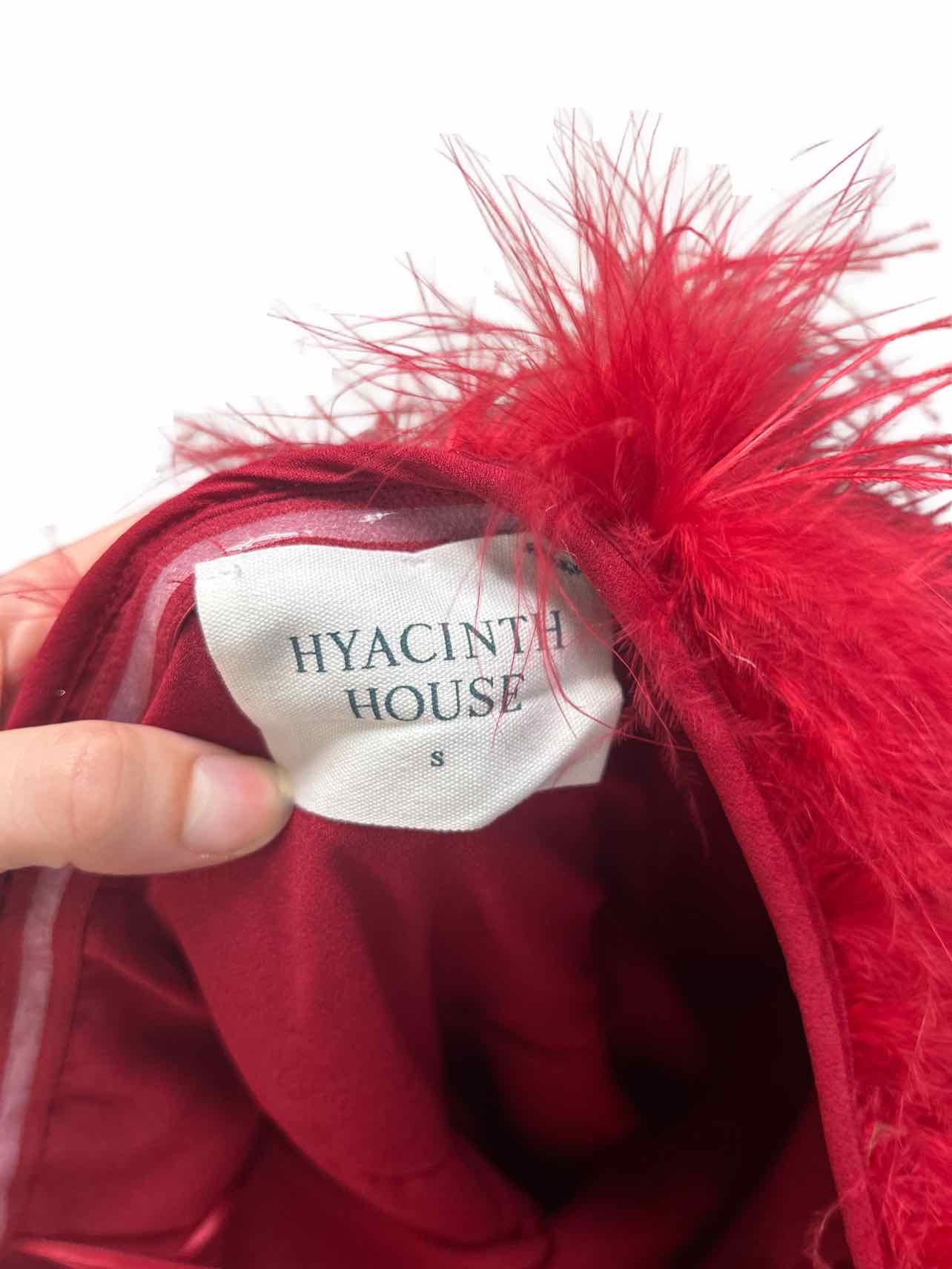 TUCKERNUCK HYACINTH HOUSE REINA JACQUARD FEATHER BODICE STRAPLESS DRESS SIZE: M
