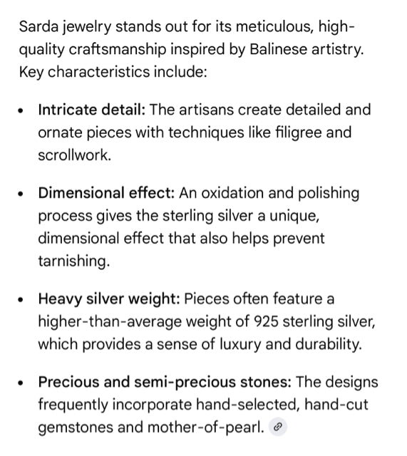 SARDA BALINESE GREEN CHALCEDONY 925 SILVER PENDANT NECKLACE