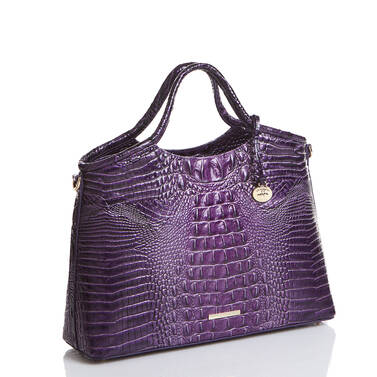 BRAHMIN ELAINE ULTRAVIOLET OMBRE MELBOURNE SATCHEL COLOR PURPLE