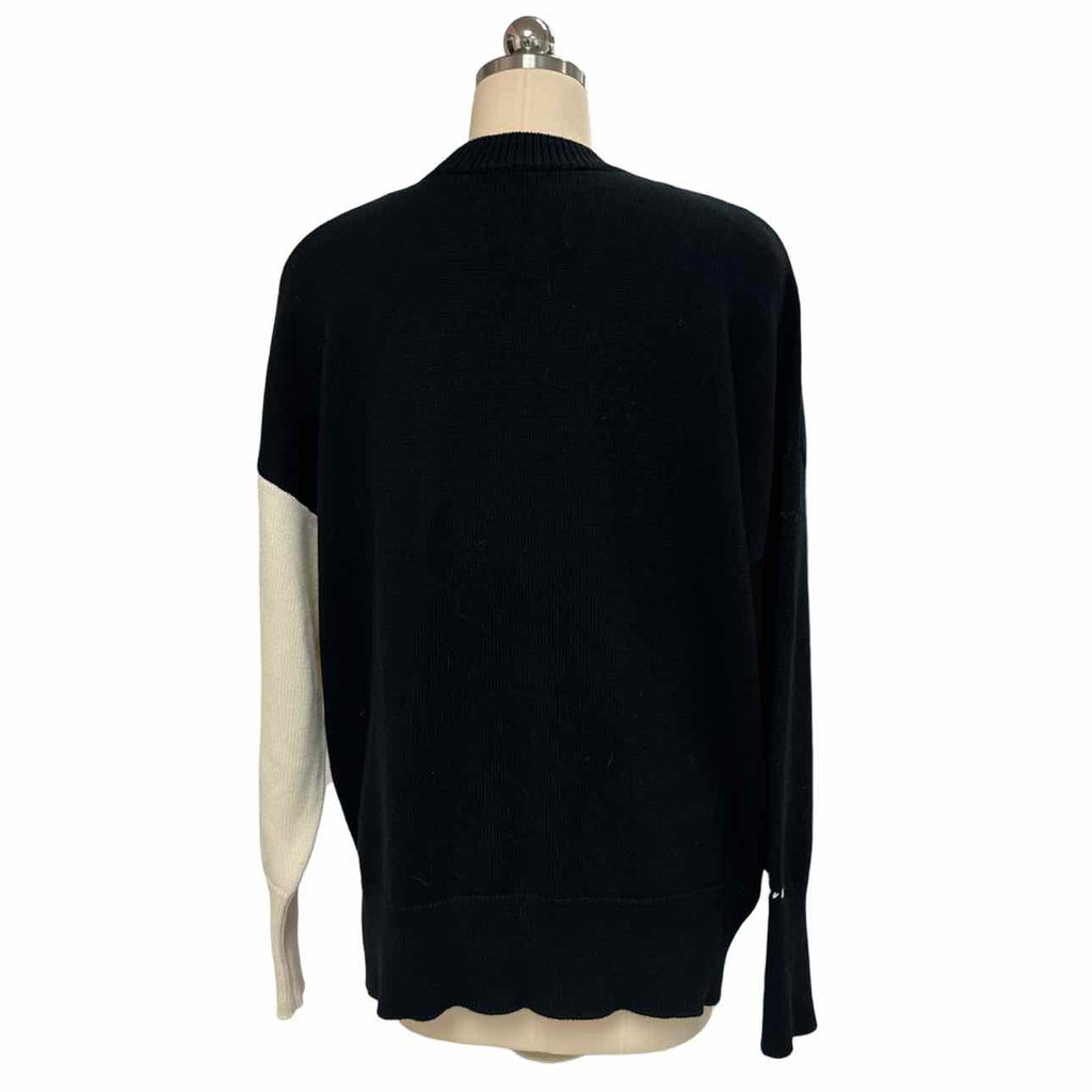 PISTOLA YING AND YANG BLACK/WHITE SWEATER SIZE S