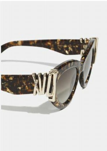 LANVIN MELODIE 50MM GLITZ TORTOISESHELL SUNGLASSES