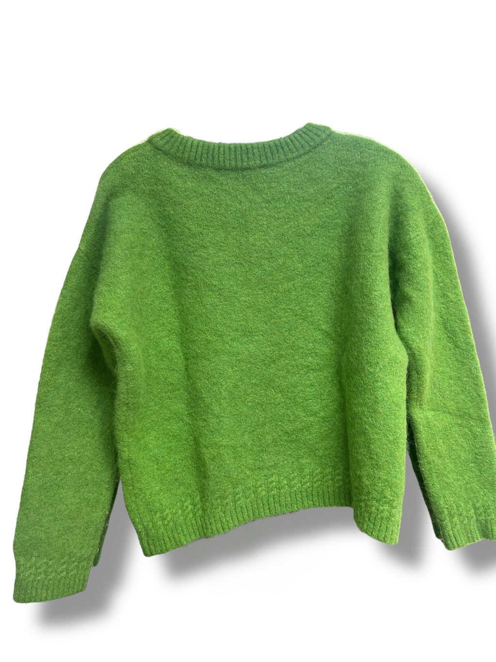 LA MAILLE SEZANE AMIEL LIGHT GREEN ALPACA BLEND JUMPER SWEATER SIZE SMALL