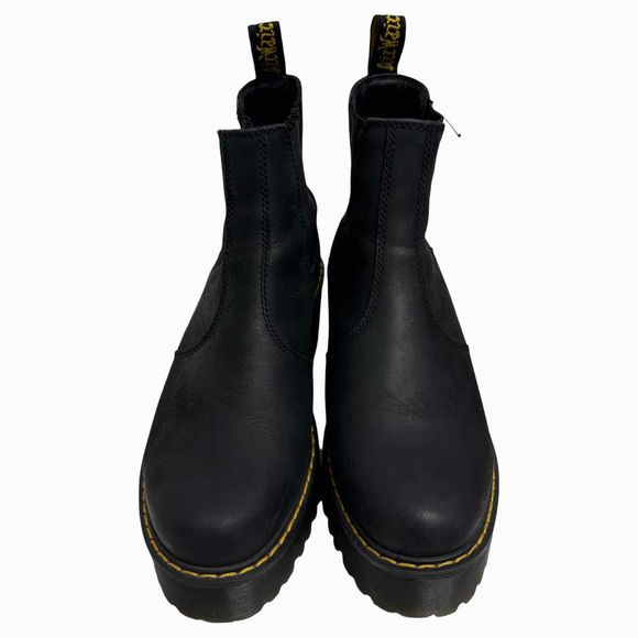 DR MARTENS ROMETTY BLACK CHELSEA BLACK BOOT SIZE 9