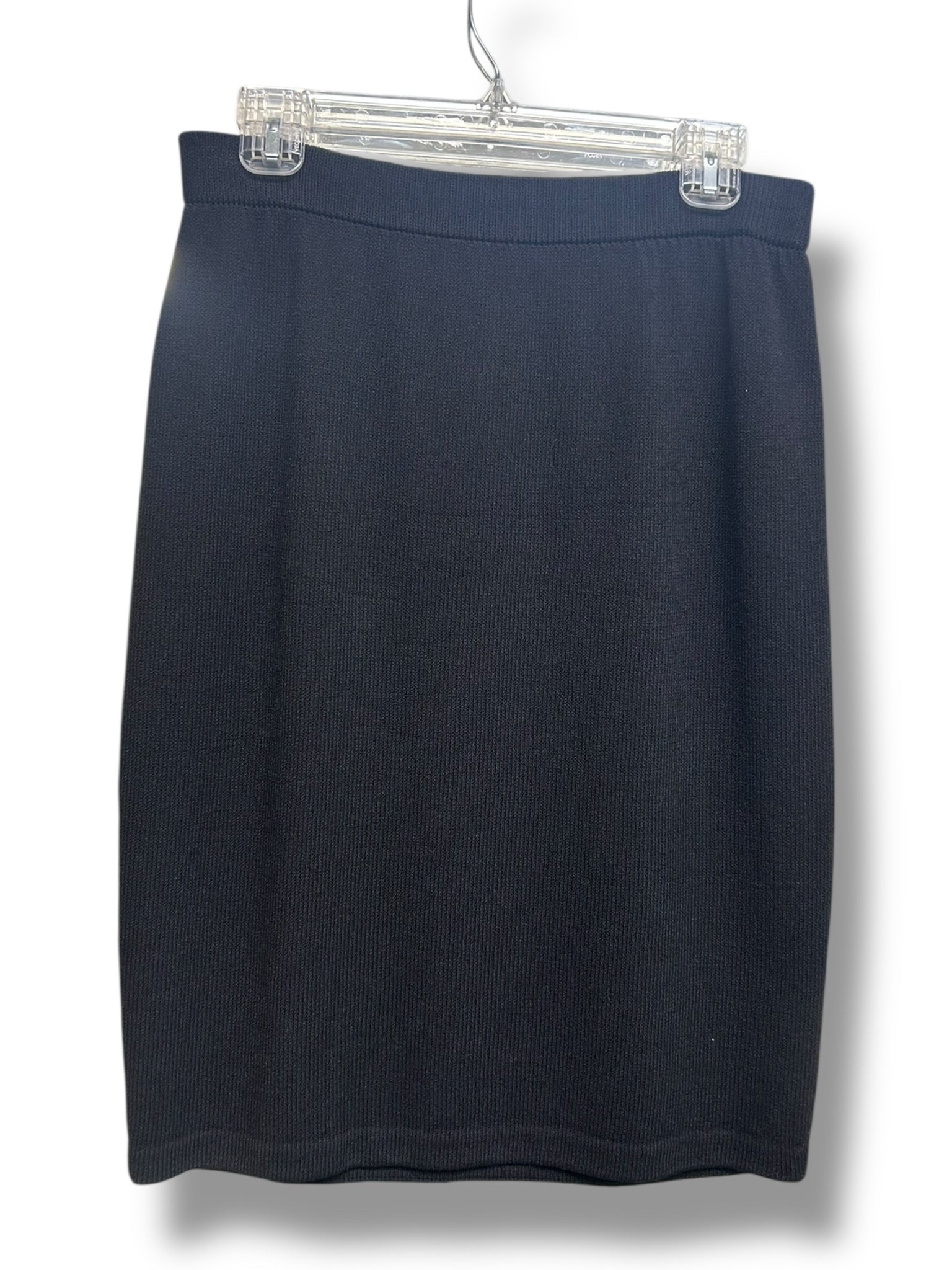 ST. JOHN SANTANA KNIT BLACK PULL ON SKIRT SIZE 10 - WEARHOUSE  CONSIGNMENT