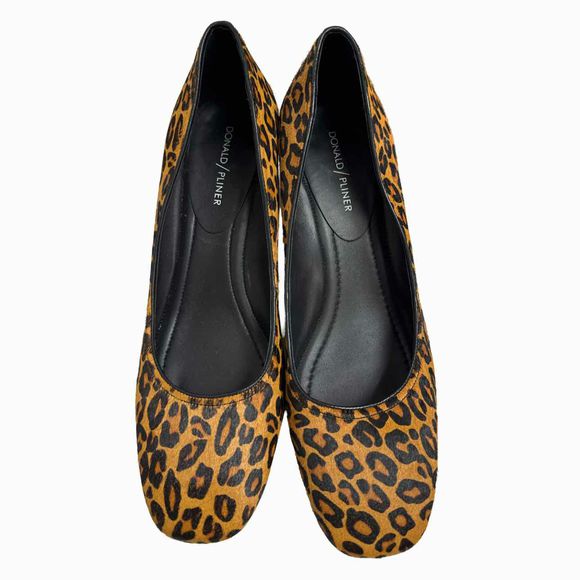 DONALD PLINER CORIN CHEETAH CALF HAIR PUMP SIZE 11