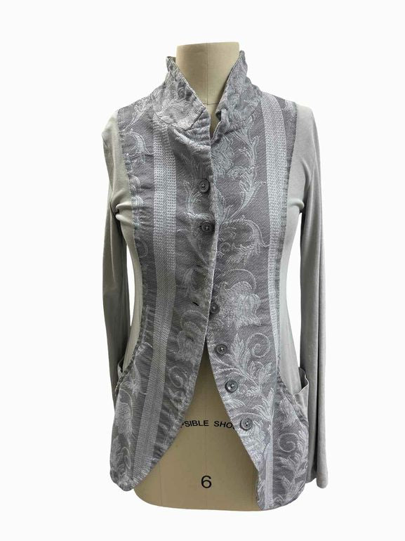 RUNDHOLZ BROCADE ACCENT TAILORED JACKET SIZE: S