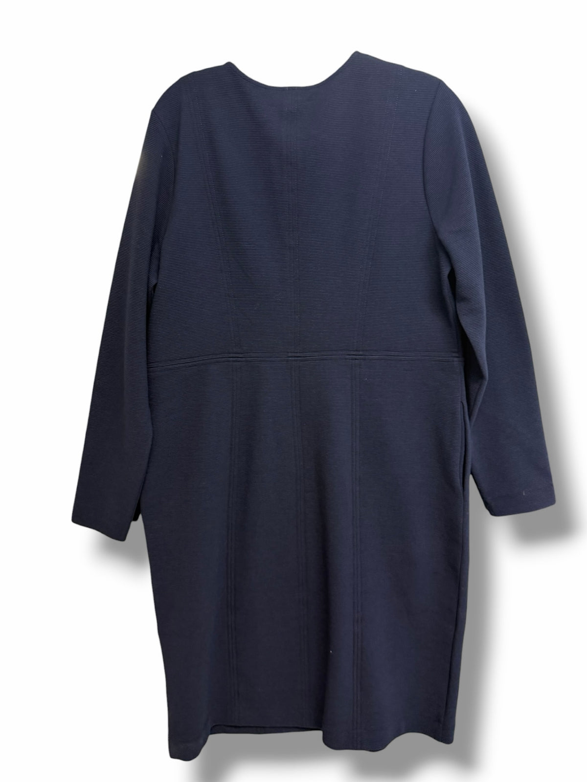 NEW WITH TAGS BODEN COLETTE OTTOMAN NAVY SHIFT DRESS SIZE 14 LONG