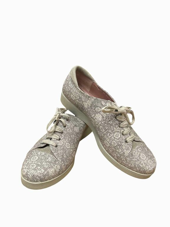 BEAUTIFEEL CELLA LEATHER TAUPE SNEAKER SIZE 41