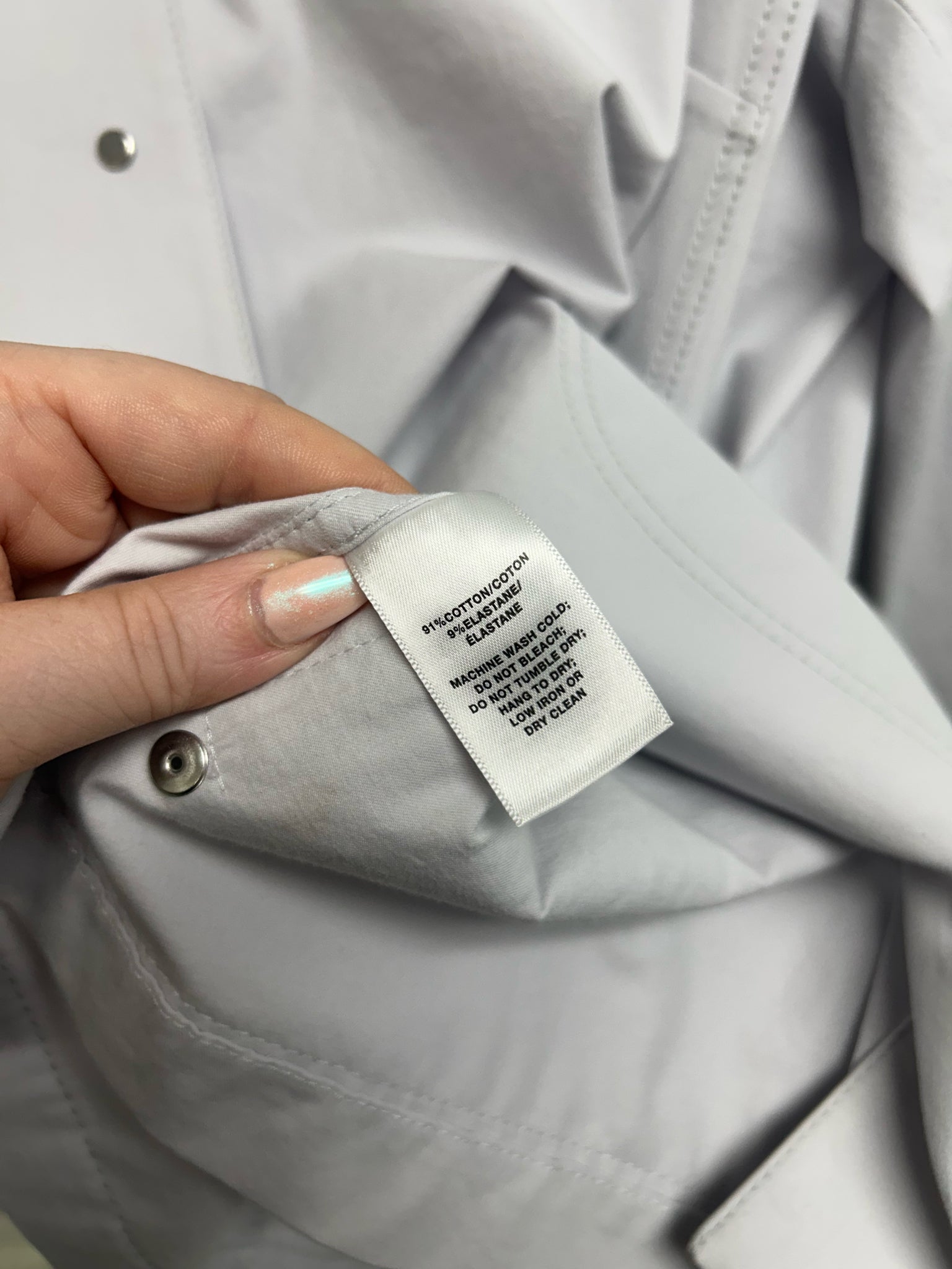 LAFAYETTE 148 JAREN COTTON STRETCH JACKET IN AERIAL BLUE SIZE 3X