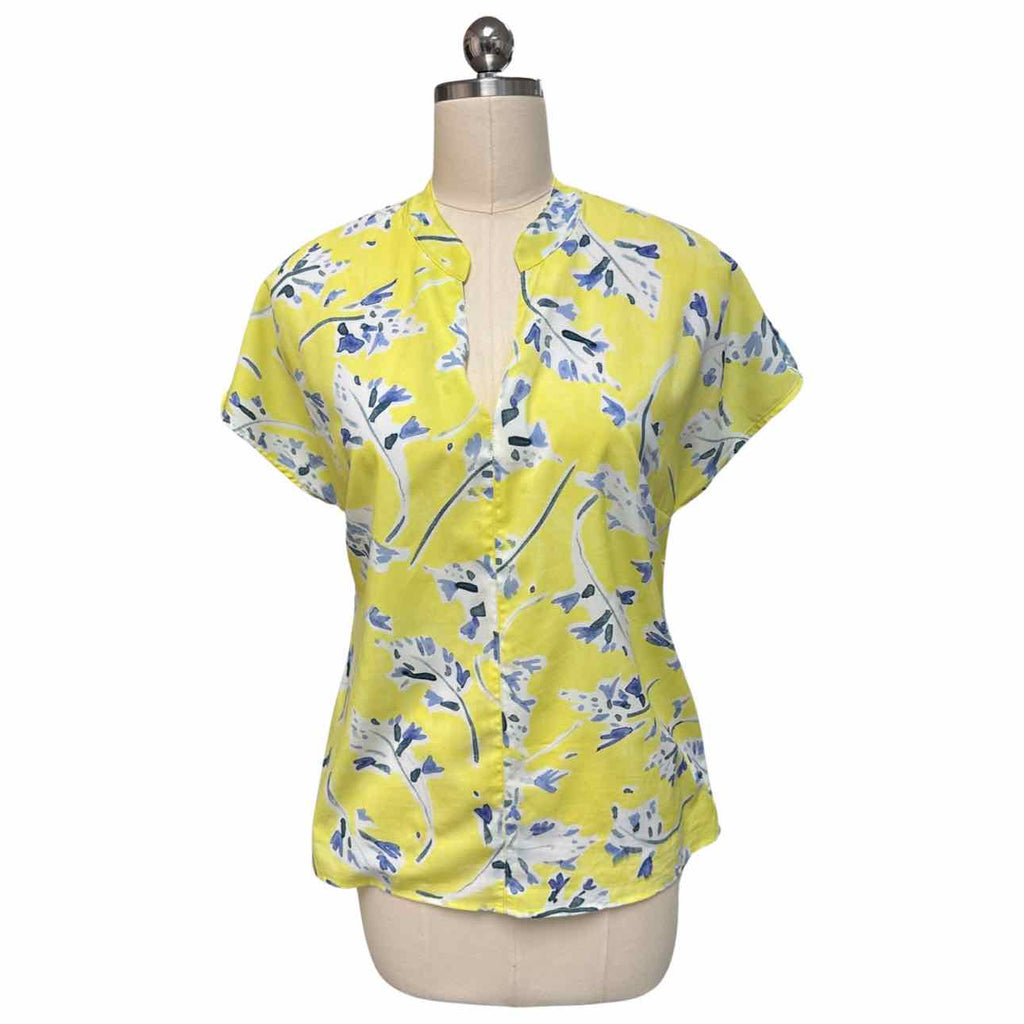 CABI 5707 REEF KNOT NAUTICAL YELLOW BLOUSE SIZE XS