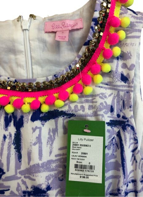 NWT! LILLY PULITZER MILA SHIFT DRESS IN ROCK THE DOCK SIZE 0