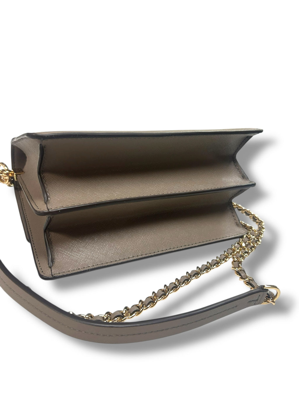 TORY BURCH ROBINSON CONVERTIBLE TAN SHOUDER BAG