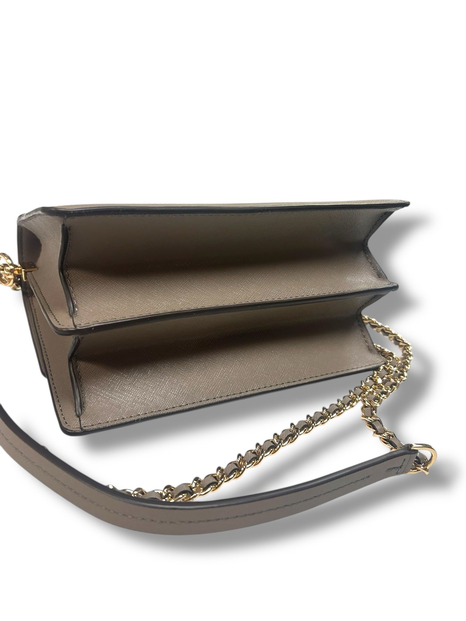 TORY BURCH ROBINSON CONVERTIBLE TAN SHOUDER BAG