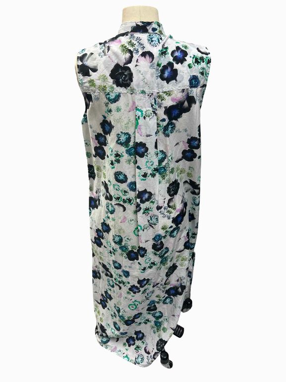 RAQUEL ALLEGRA HIGHLAD DRESS IN WHITE FLORAL SIZE: 00