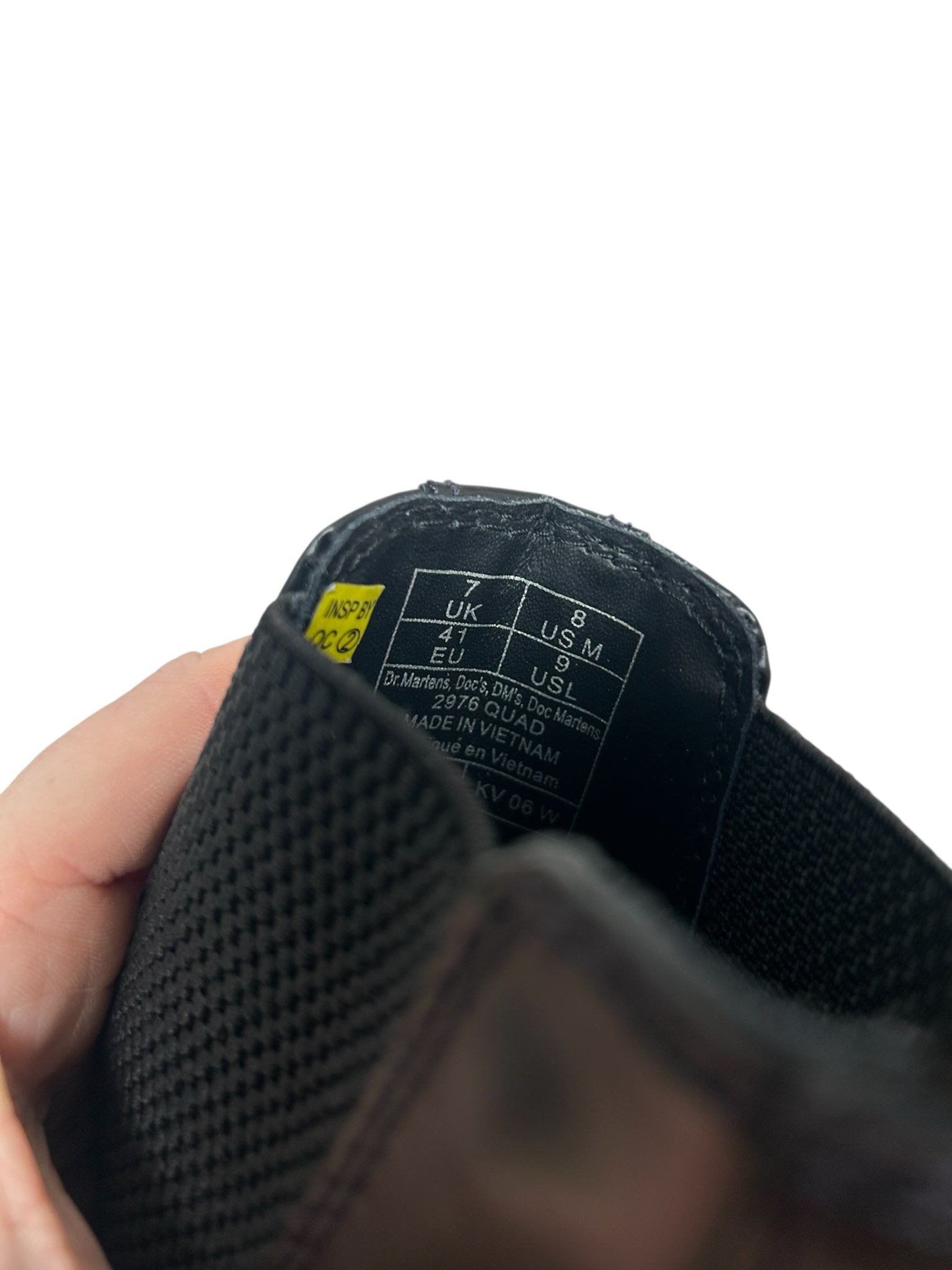 DR MARTENS 2976 SMOOTH LEATHER QUAD CHELSEA PLATFORM BOOTS SIZE 9