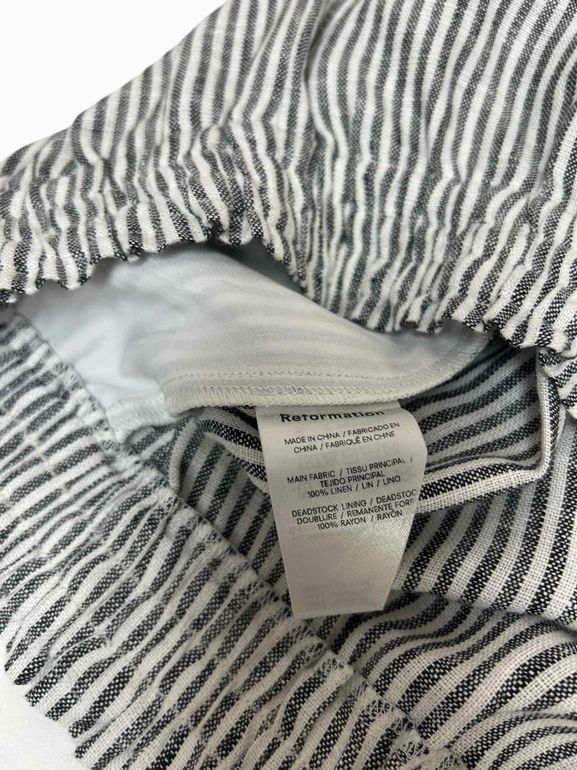 REFORMATION MILA 100% LINEN PULL ON SHORTS SIZE: M