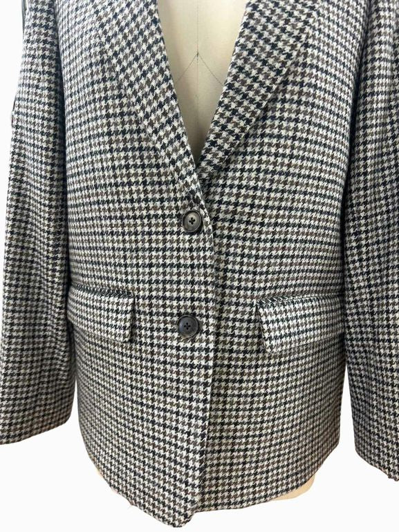 JCREW NEW! SOMMERSET HOUNDSTOOTH TWEED BLAZER SIZE: 12