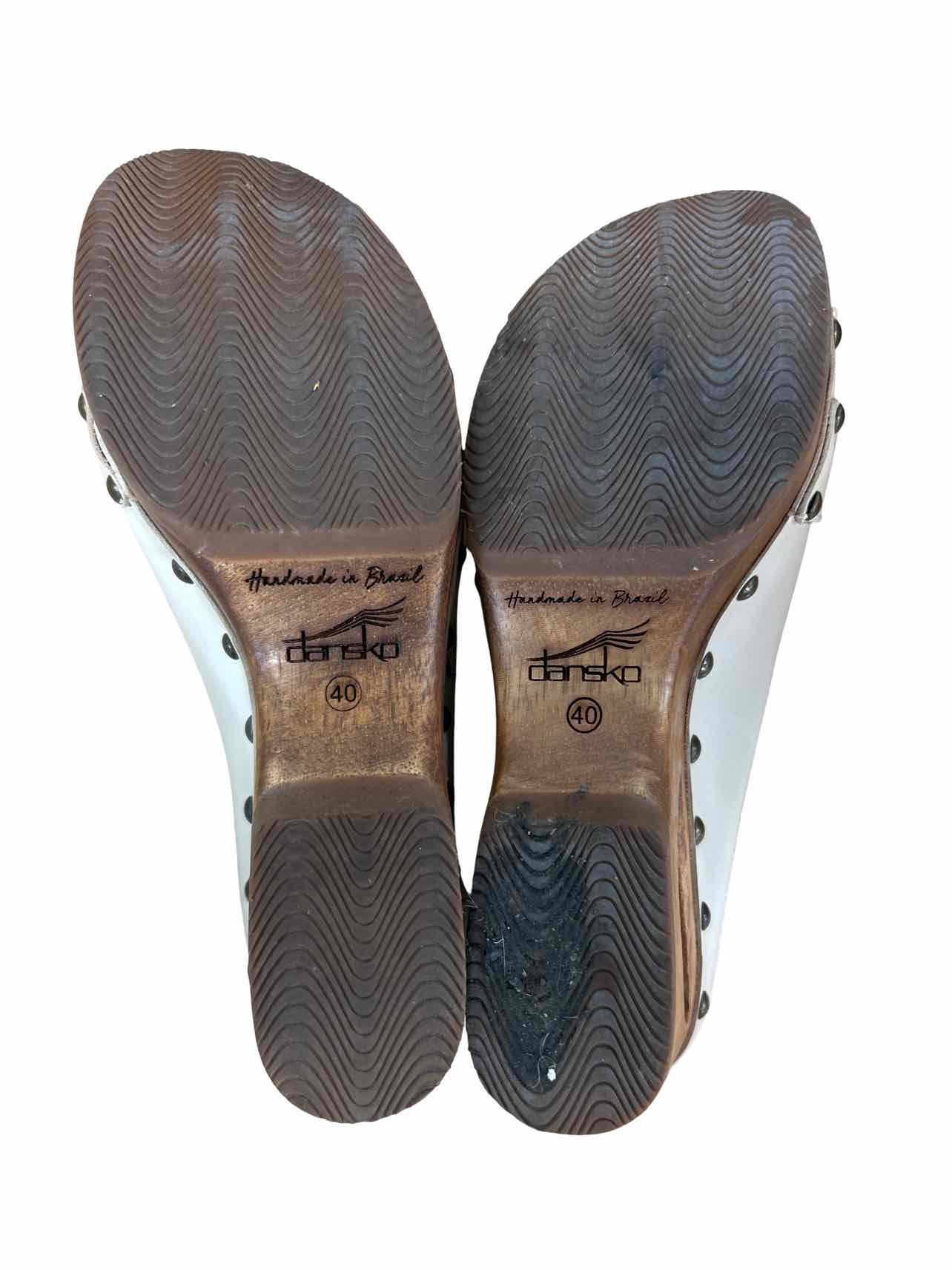 DANSKOADELINE BONE CALF PLATFORM SANDAL SIZE: 40