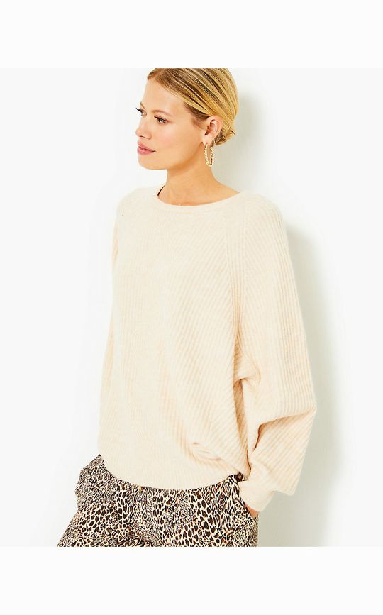 LILLY PULITZER NWT! ARIENZA SWEATER IN HEATHERED SAND BAR SIZE S