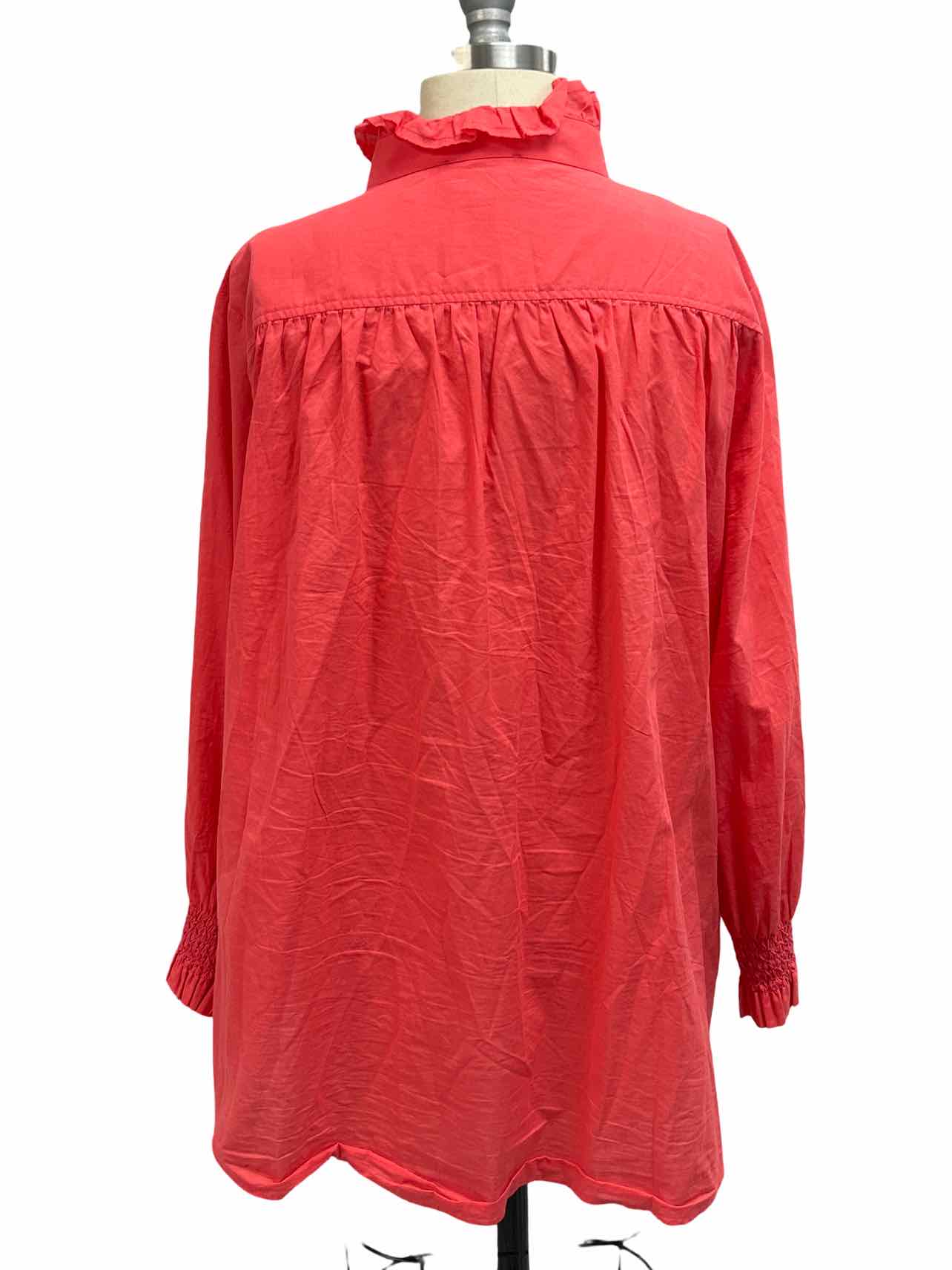 TUCKERNUCK SCORAL TEAGAN POPOVER SHIRT SIZE: 2X