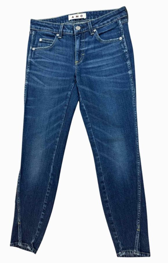 AMO TWIST DENIM DENIM JEANS SIZE 27