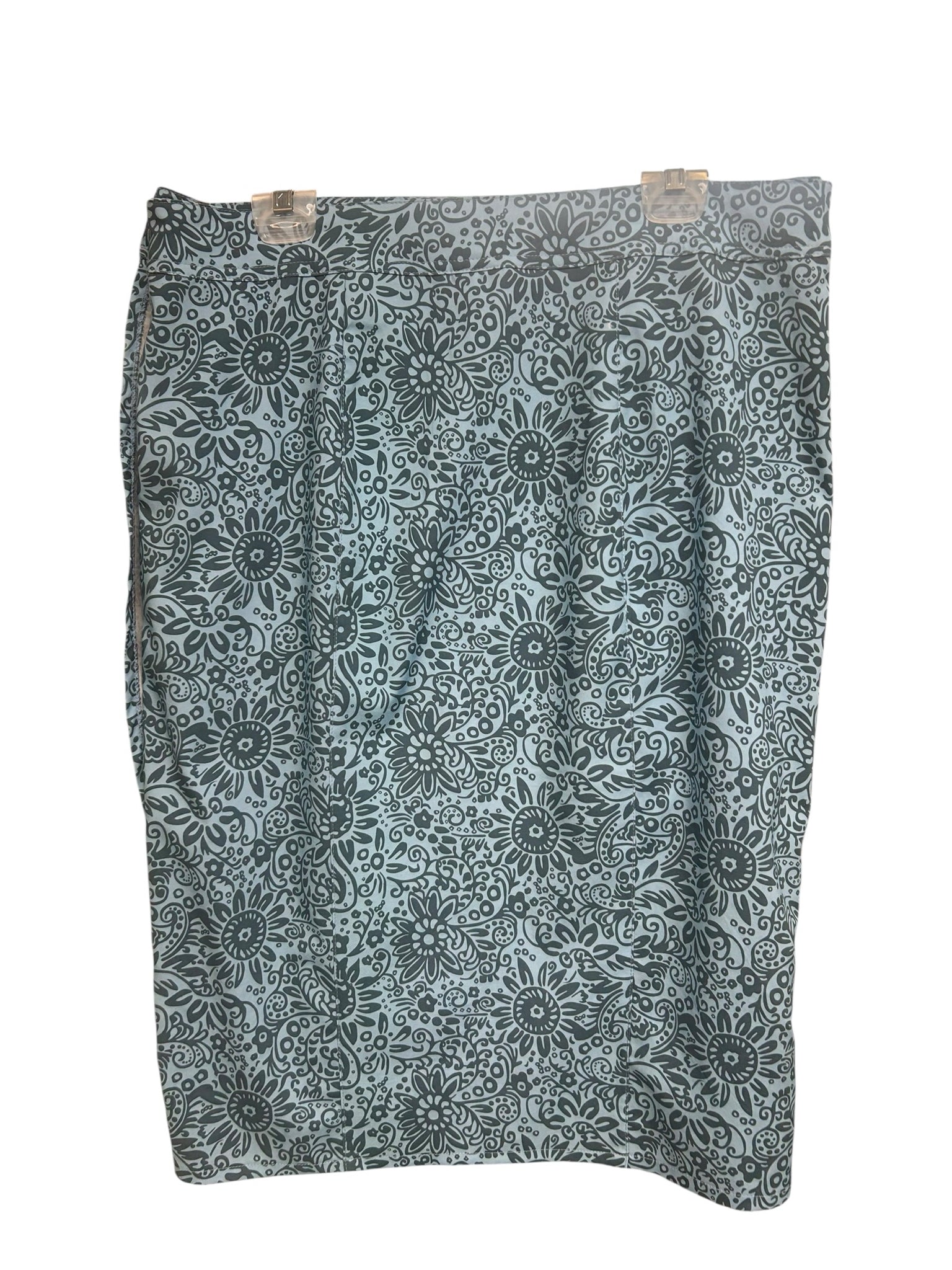 RIPSKIRT HAWAII WRAP SKIRT TUSCON BLUE FLORAL SIZE LARGE