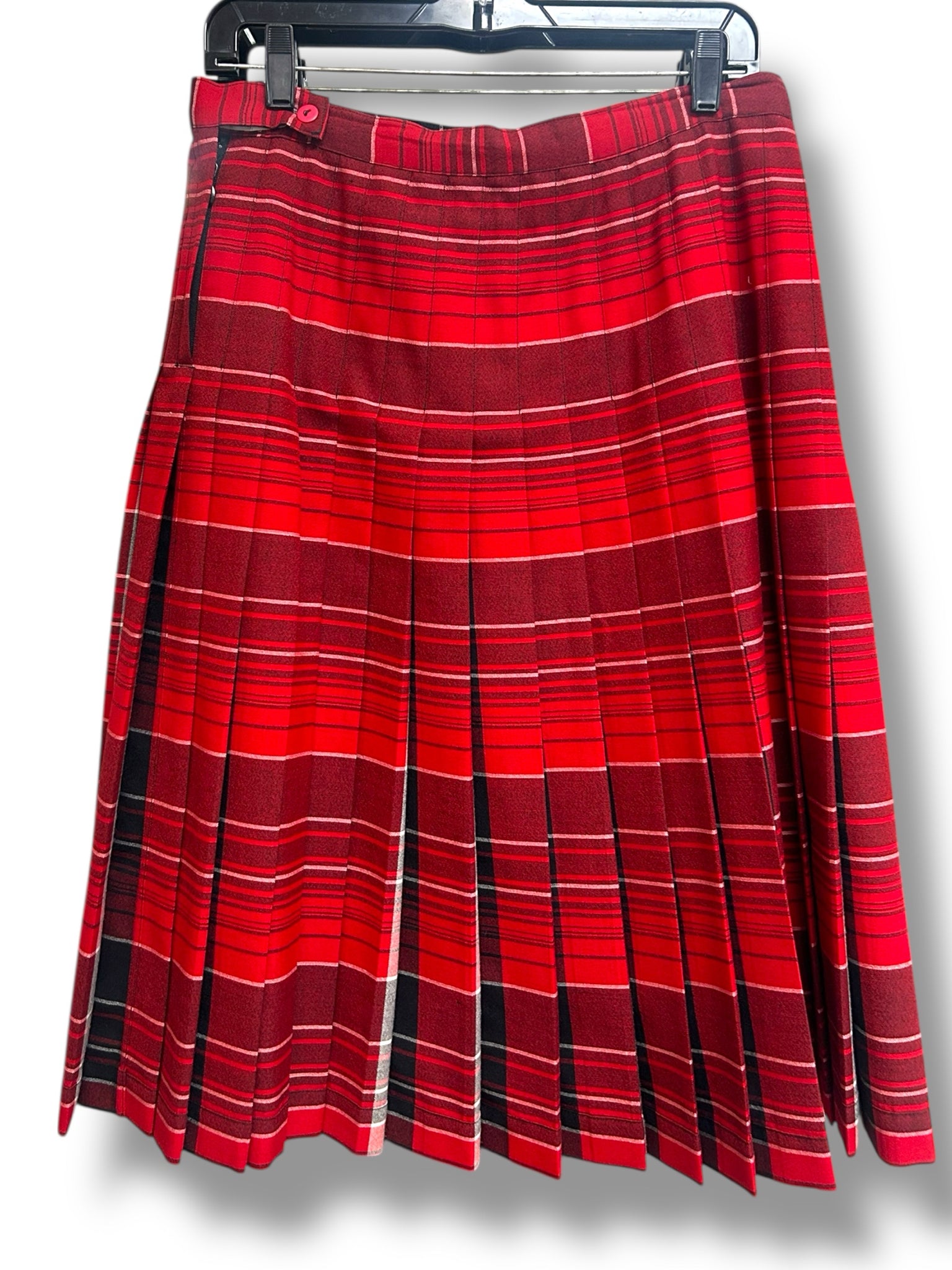 PENDLETON VINTAGE HERITAGE LIMITED EDITION REVERSIBLE PLEATED WOOL SKIRT SIZE 12