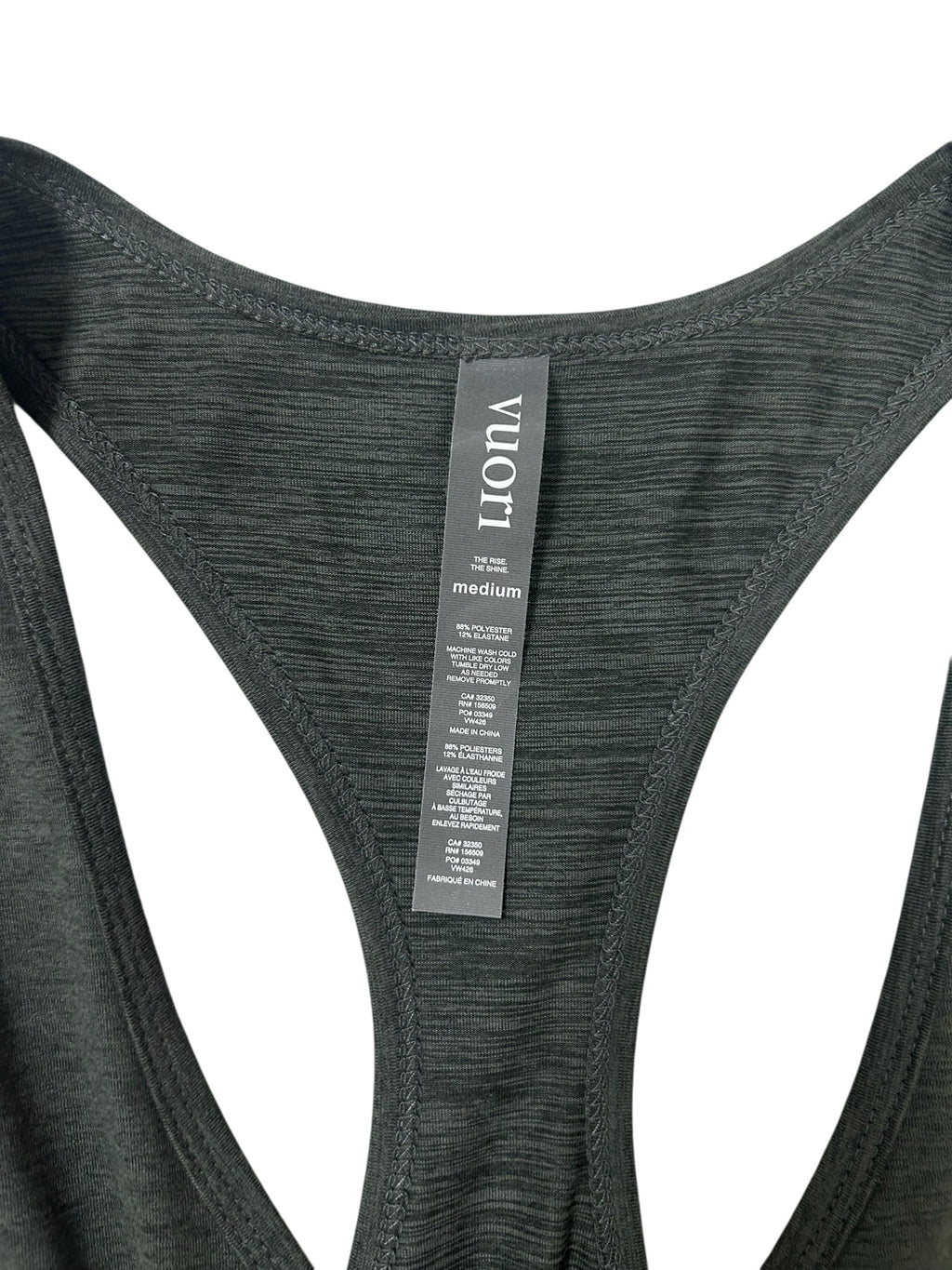 VUORI LUX RACERBACK JOGGER GRAY SLEEVELESS JUMPSUIT SIZE LARGE