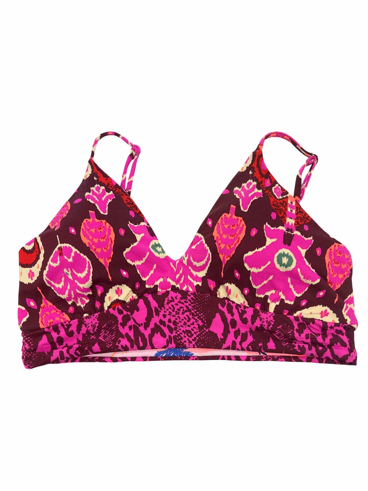 MAGII NWT REVERSIBLE SWIM TOP PALMS SIZE: M