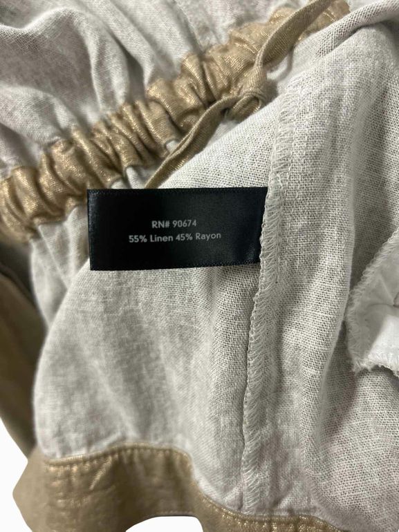 BOSTON PROPER BRUSHED LINEN UTILITY JACKET SIZE: S