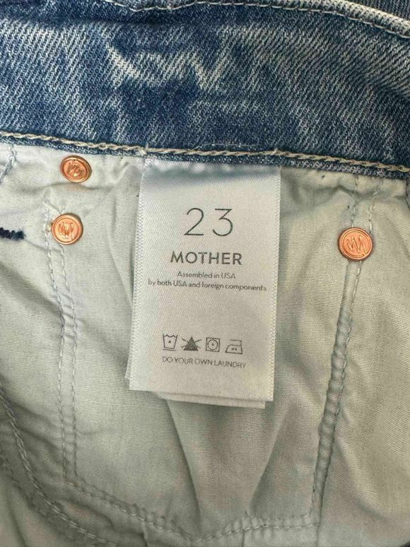 MOTHER HIGH WAISTED HIKER HOVER DENIM IN HERBAL REMEDY SIZE 23