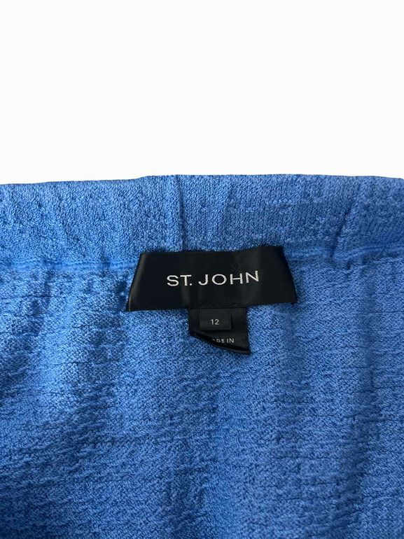 ST JOHN JACQUARD KNIT PENCIL SKIRT SIZE: 12