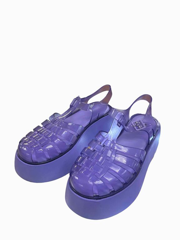 MELISSA POSSESSION JELLY PLATFORM SANDAL SIZE: 9