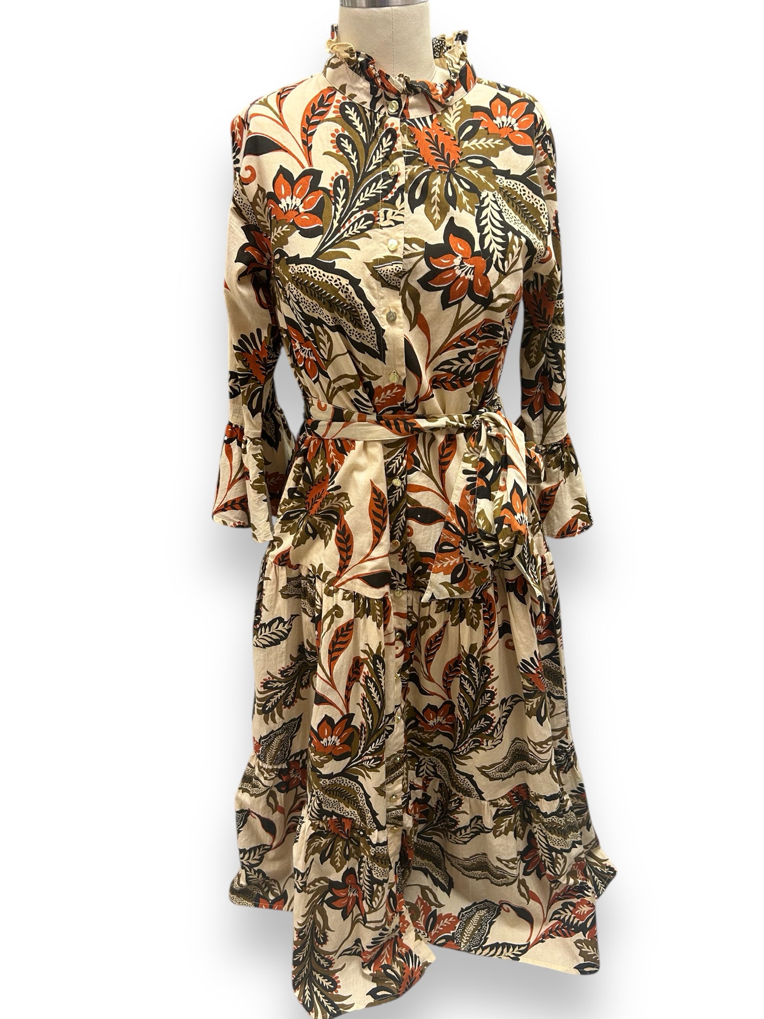 JUDE CONNALLY FALLING FLORAL ROXIE MAXI DRESS SIZE SMALL