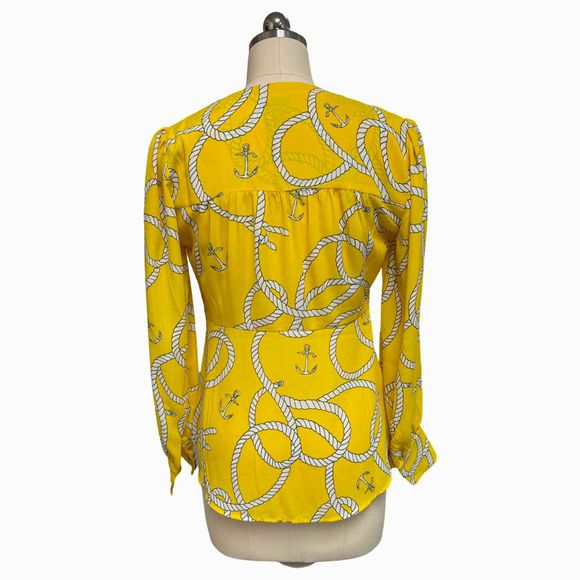 CABI 5213 STEVIE YELLOW BLOUSE SIZE XS