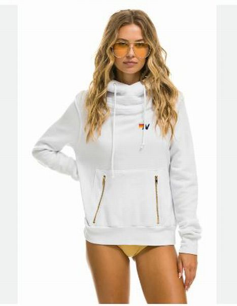 AVIATOR NATION WHITE NINJA HOODIE LARGE