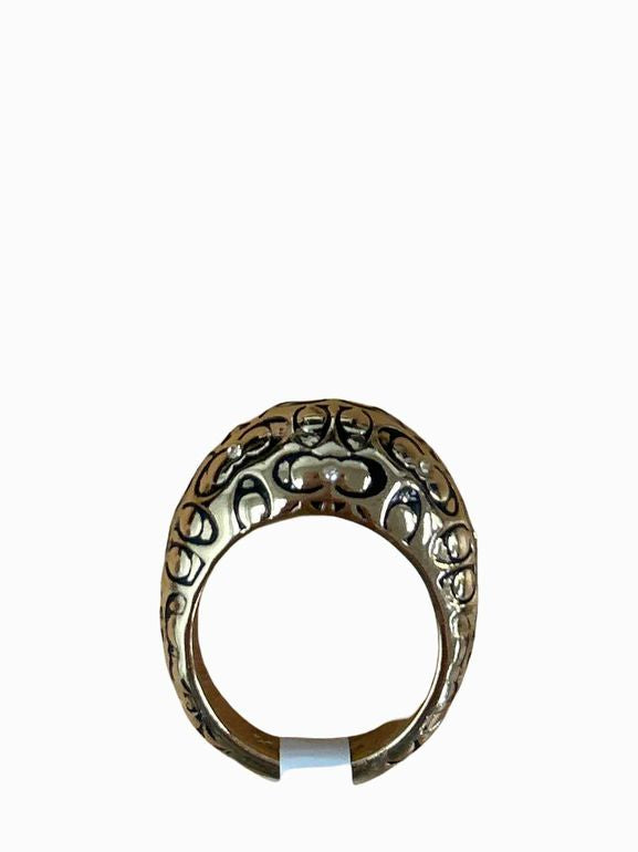 COACH RESEN LOGO COCKTAIL RING