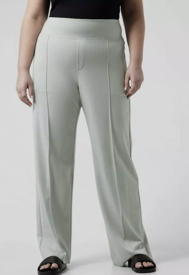 NEW WITH TAGS ATHLETA EASTBOUND WIDE LEG PANTS MINT GREEN SIZE 12