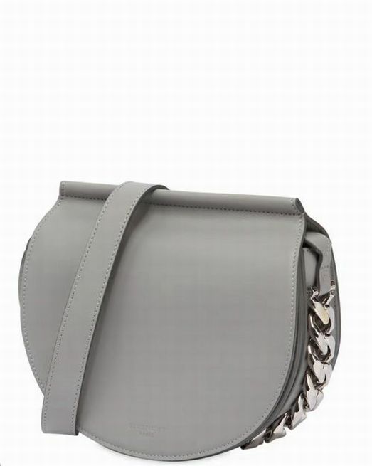 GIVENCHY INFINITY CHAIN CURB SMOOTH LEATHER SADDLE CROSSBODY BAG