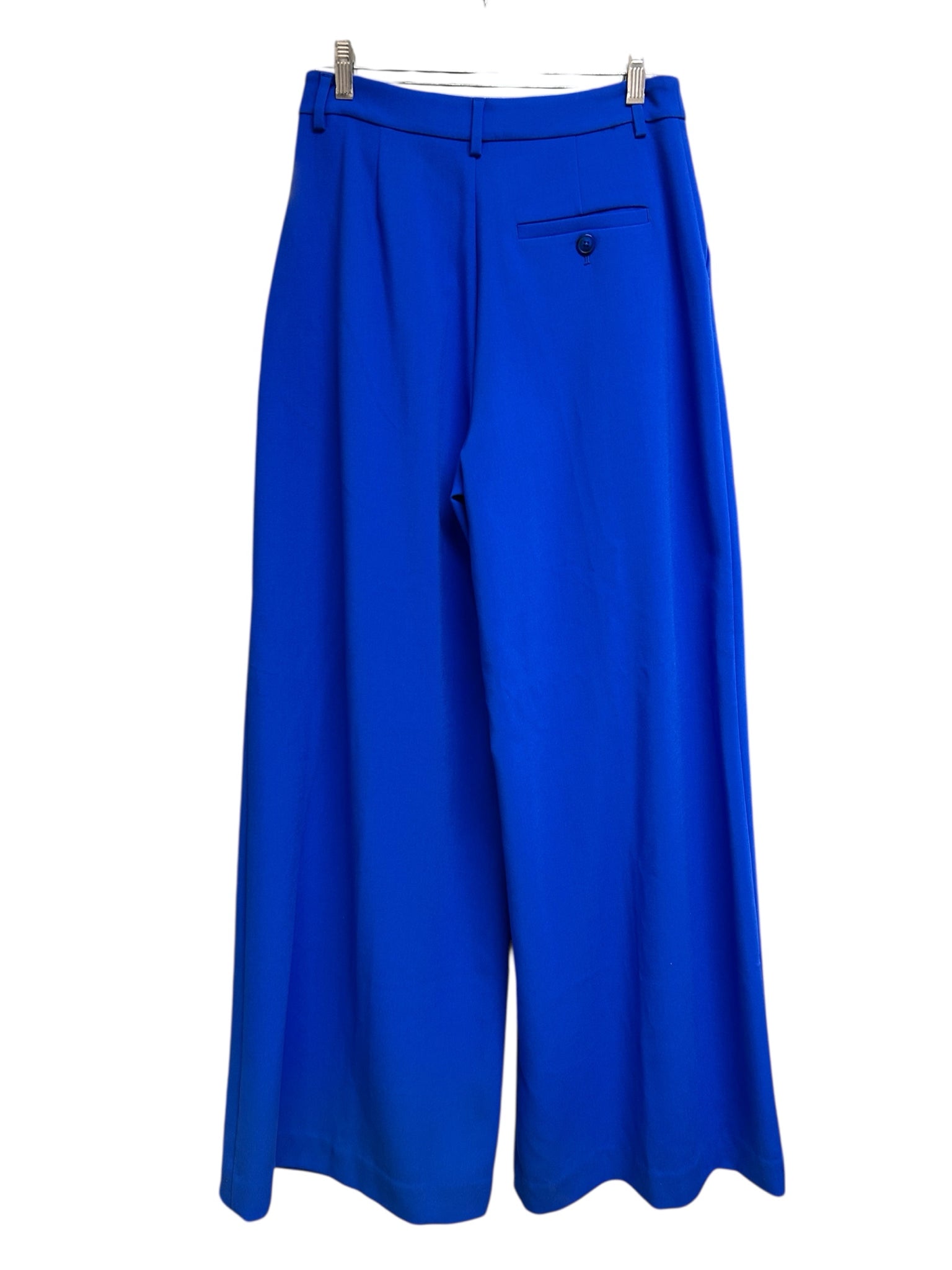 ANTHROPOLOGIE NWT MAEVE HIGH-WAISTED PLEATED WIDE LEG COBALT BLUE SIZE 4 TALL