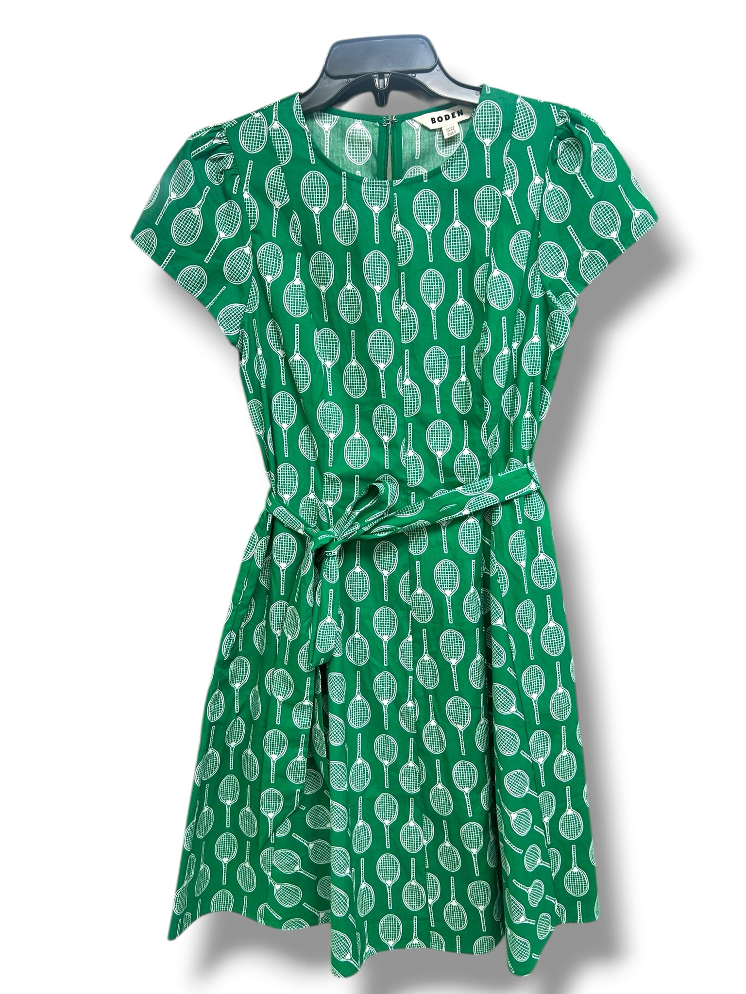 BODEN IMO GODET SHORT TENNIS BELTED GREEN DRESS SIZE 6