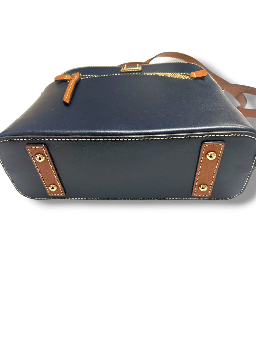 NEW DOONEY AND BOURKE WEXFORD LEATHER BACKPACK IN MIDNIGHT BLUE